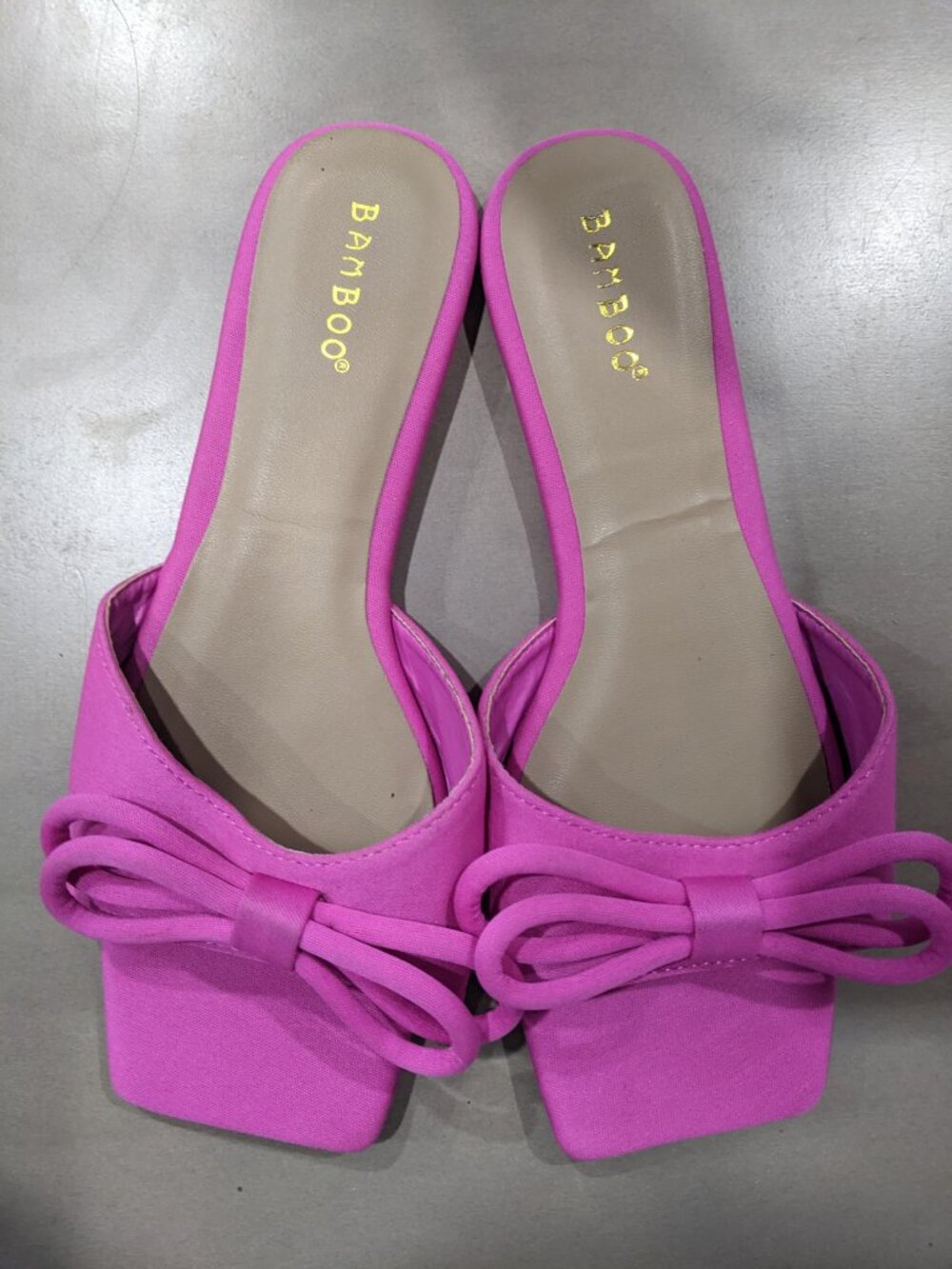 Hot Pink Bamboo Vintage Style Sandals